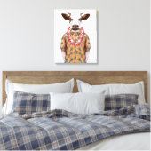 Koe Hawaiiaanse Shirt Canvas Afdruk (Insitu (Slaapkamer))