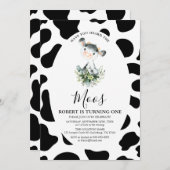 Koe heeft u dierentuinen uitgenodigd kaart (Voorkant / Achterkant)