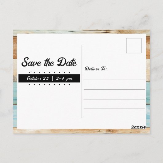 Koe heilig 1e verjaardag Save The Date Briefkaart (Achterkant)