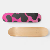 Koe helroze en zwarte print skateboard (Horizontaal)
