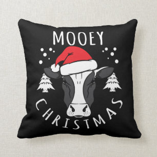 Koe Hoofd Mooey Kerstmis Kussen