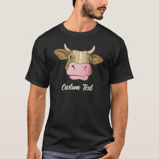 Koe hoofd T-shirt