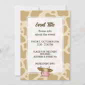 Koe Hoofd Uitnodiging (Voorkant)