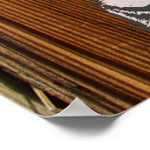 Koe hoofden Pop Kunst Wooden Print (Hoek)