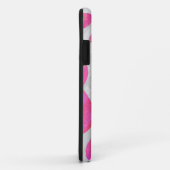 Koe Hot Pink en White Print Case-Mate iPhone Case (Achterkant/rechts)