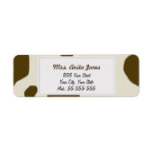 Koe Huid Bruin Etiket (Voorkant)