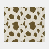 KOE-HUIDbruin Fleece Deken (Voorkant (Horizontaal))