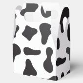 Koe huidtextuur bedankdoosjes (Geopend)