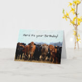 Koe Humor Kaart (Gele Bloem)