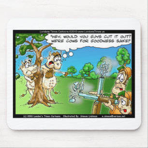 Koe Hunting Season Funny T - shirts Mokken Kaarten Muismat
