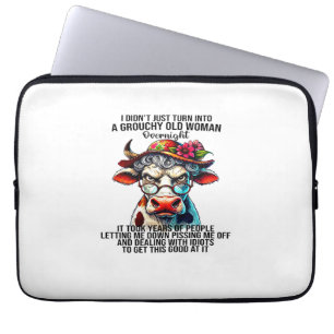 Koe, ik ben niet zomaar een ouwe vrouw geworden laptop sleeve