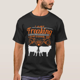 Koe Ik Hou Gewoon Van Koeien Oké T-shirt