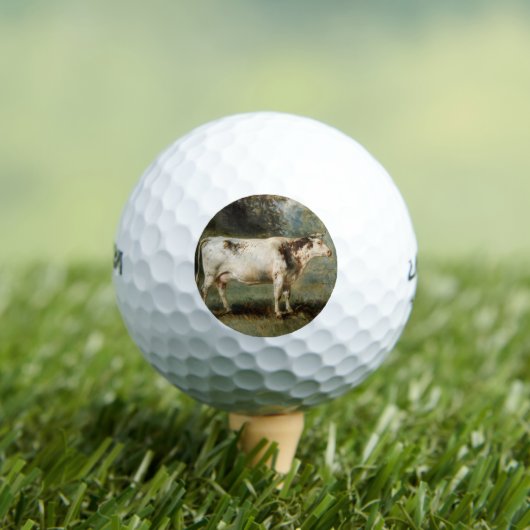 Koe in een landschap (Boerderij Dier) Golfballen (Insitu Shirt)