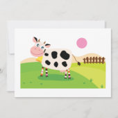 Koe in een veld Uitnodigingen (Voorkant)