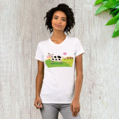 Koe in een veld Womens T-shirt
