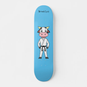 Koe in kung fu suit cartoon skateboard