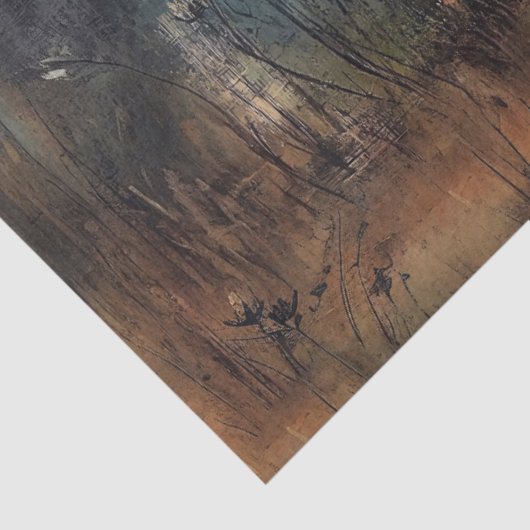 Koe in spookkostuum met pompoen en volle maan tissuepapier (Detail)