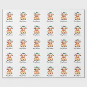 koe inpakpapier kerst (Vlak)