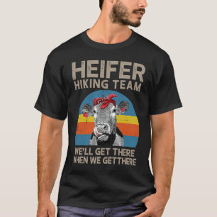 Koe Kalveren Wandelteam We Komen Er Wel T-shirt