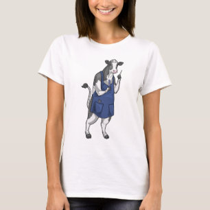 Koe kapper schaar kam t-shirt