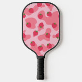 koe kawaii aardbei gepersonaliseerd pickleball paddle (Achterkant)
