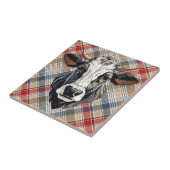 Koe keramische Tegel Tegeltje (Zijkant)