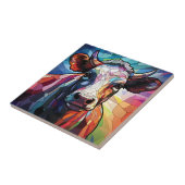 Koe keramische Tegel Tegeltje (Zijkant)