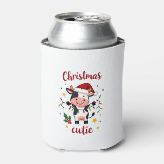 Koe Kerst Knuffel Koeien Kerst T-Shirt (7) Blikjeskoeler
