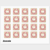 Koe Kerst sticker (Vel)