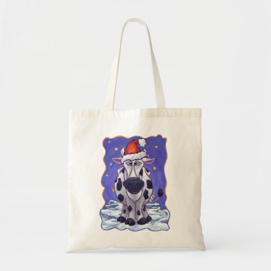 Koe kerst tote bag (Voorkant)