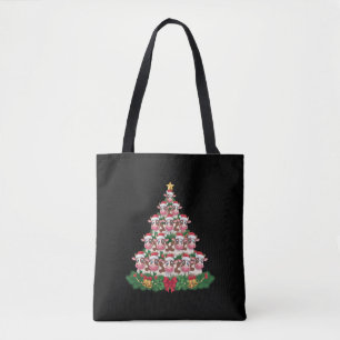 Koe Kerstboom Grappige Koe Lover Koe Xmas Draagtas