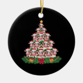 Koe Kerstboom Grappige Koe Lover Koe Xmas Keramisch Ornament (Voorkant)