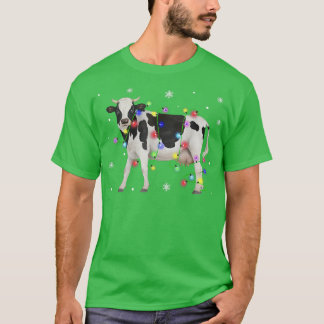 Koe kerstboom Koe Xmas sneeuwval151 T-shirt
