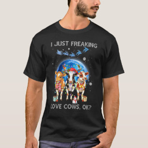 Koe Kerstdag Ik Ben Dol Op Koeien Oké T-shirt