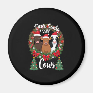 Koe Kerstmis Lieve Kerstman Ik Wil Alleen Koeien G Magneet