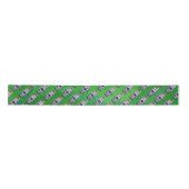 Koe Kerstmis op groen Lint (Voorkant)