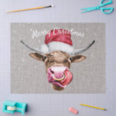 Koe kerstWaterverf Tissuepapier (Craft)