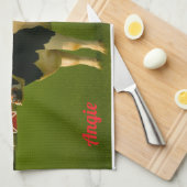 Koe keukenhanddoek voor mama (Quarter Fold)