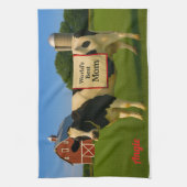 Koe keukenhanddoek voor mama (Verticaal)