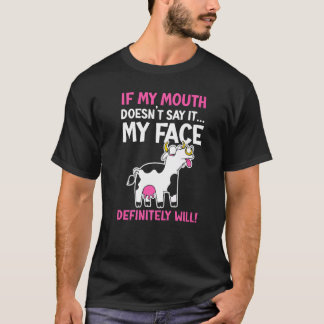 Koe Koe Fluisteraar Koeienhouderij Dier Boer Boerd T-shirt