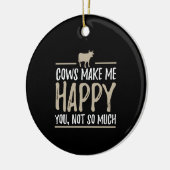 Koe koeien vee keramisch ornament (Links)