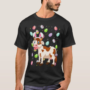 Koe Konijn Paasei Koe Pasen Zondag T-shirt