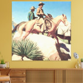 "Koe land" door Maynard Dixon Canvas Afdruk (Insitu (Woonkamer))