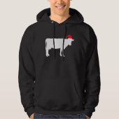 Koe Lelijke Kersttrui Boer Hoodie (Voorkant)