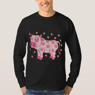 Koe Liefde Aardbei Melk Fruit Liefhebber Fruitaria T-shirt