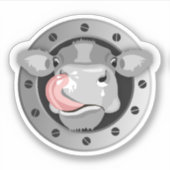 Koe likkerneussticker sticker (Voorkant)