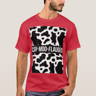 Koe Lover Cattle Farmer CowMooFlauged Pattern Co T-shirt