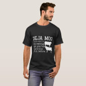 Koe Lover Deja Moo Funny Koe T-shirt (Voorkant volledig)