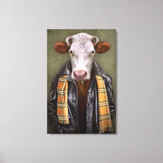 Koe Man Canvas Afdruk (Voorkant)
