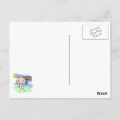 Koe Meer boeken lezen Briefkaart (Achterkant)